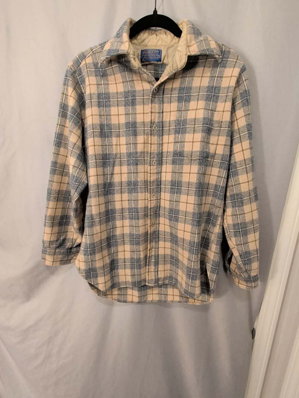 Vintage Pendleton Wool Plaid Shirt Jacket with Quilted Lining